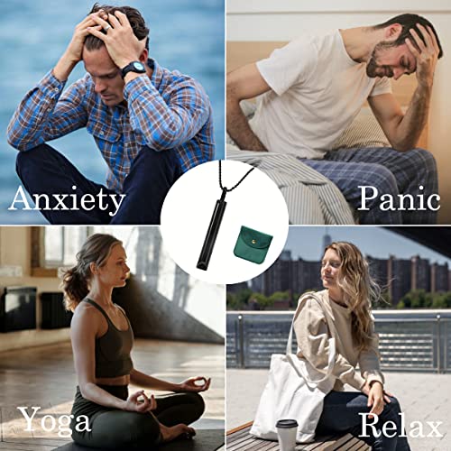 Anxiety Necklace-Breathing Necklace for Meditation,Mindfulness Tool for Breathwork, Meditation, Relaxing,Calm and Stress Reduction,Stress Relief Necklace,Stress Relief Gift for Men and Women - Image 6