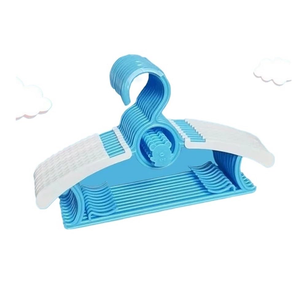 Clarture Adjustable Non-slip Clothes Hangers - 5/10pcs Cute Closet Organizer for Efficient Storage(Blue,5PCS)