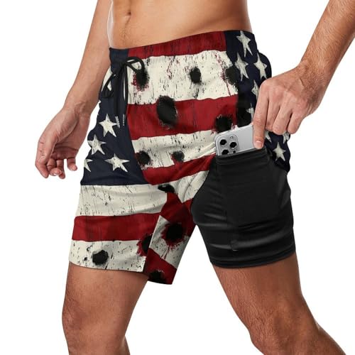 Supdreamc Relaxed Swim Trunks Big & Tall Half Pants for Men Boy, Loose Fast Dry Underwear