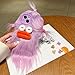Pretaco for iPhone 14 Pro Max Case Weird Furry Phone Cases Purple | Funny and Silly, DIY Long Hair with Hairclip, Ugly Phone Case, Swap Challenge Gifts with Friends