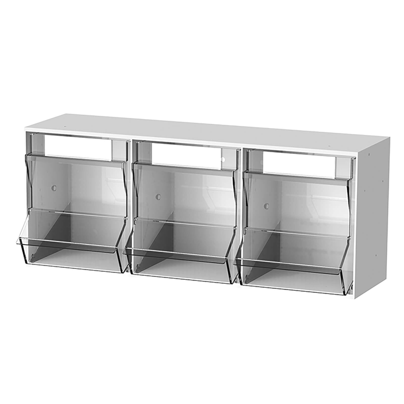 PicBox Kanülenspender mit 5 Schütten Wandmodell First-in/First-out-Prinzip