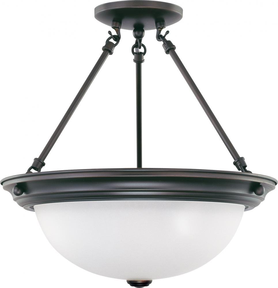 NuvoLighting 60/3151 Three Light Semi-Flush Mount