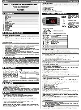 Dixell Temperature Controller XR06CX-4N1F1 Programmable-Commercial for Freezer 120V