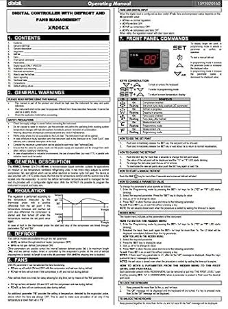 Dixell Temperature Controller XR06CX-4N1F1 Programmable-Commercial for Freezer 120V