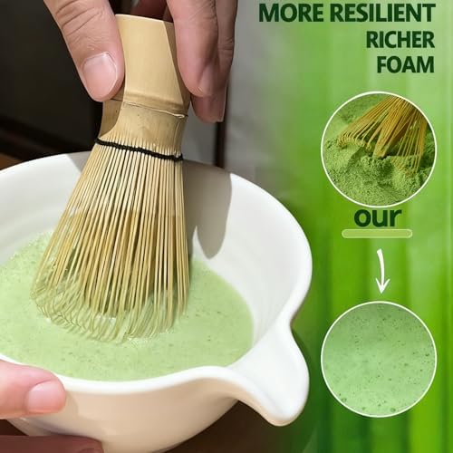 Clay&Fire Matcha Whisk, Handcrafted Bamboo Whisk for Matcha Powder, Traditional Japanese Chasen for Matcha Stirrer, 100% Natural Matcha Wisk - 4