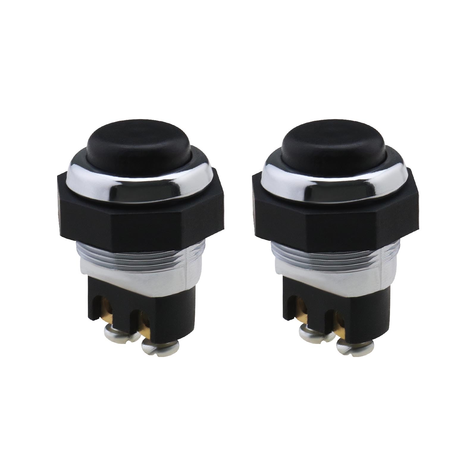 ECSiNG 2PCS Momentary Starter Switch ON-OFF Push Button Switch 12V ...