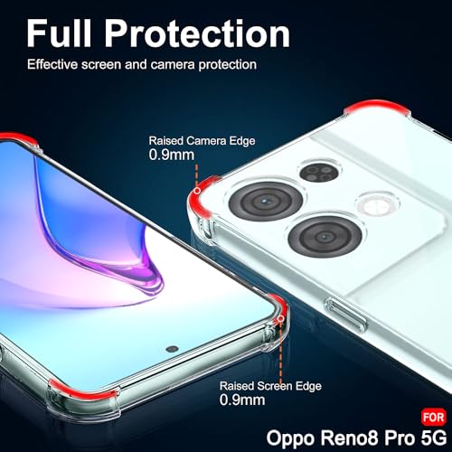 Image of TheGiftKart Transparent Crystal Clear Back Cover Case for Oppo Reno 8 Pro 5G | Shockproof Soft TPU Case | Cushioned Edges for Ultimate Protection Back Cover Case for Oppo Reno 8 Pro (TPU, Transparent)