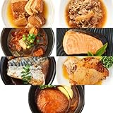 常温備食生活 うちのや お試し1週間 7品目セット 惣菜 お惣菜 レトルト食品 保存料 着色料 無添加 常温保存 非常食 備蓄食 角煮 照り焼きチキン 鮭 サバ ハンバーグ