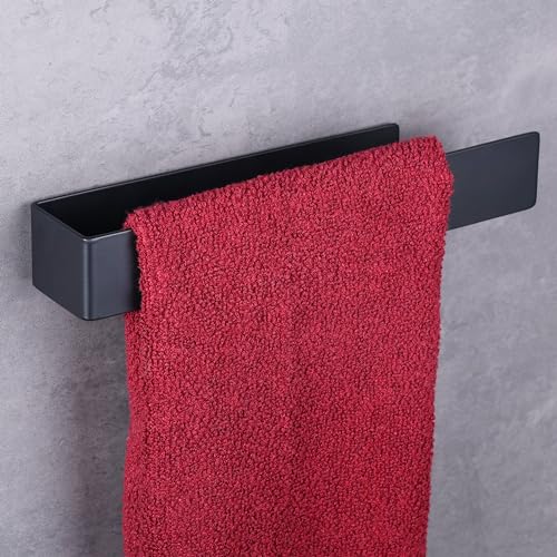 Toallero Barra Adhesivo Negro Marca BELLE VOUS