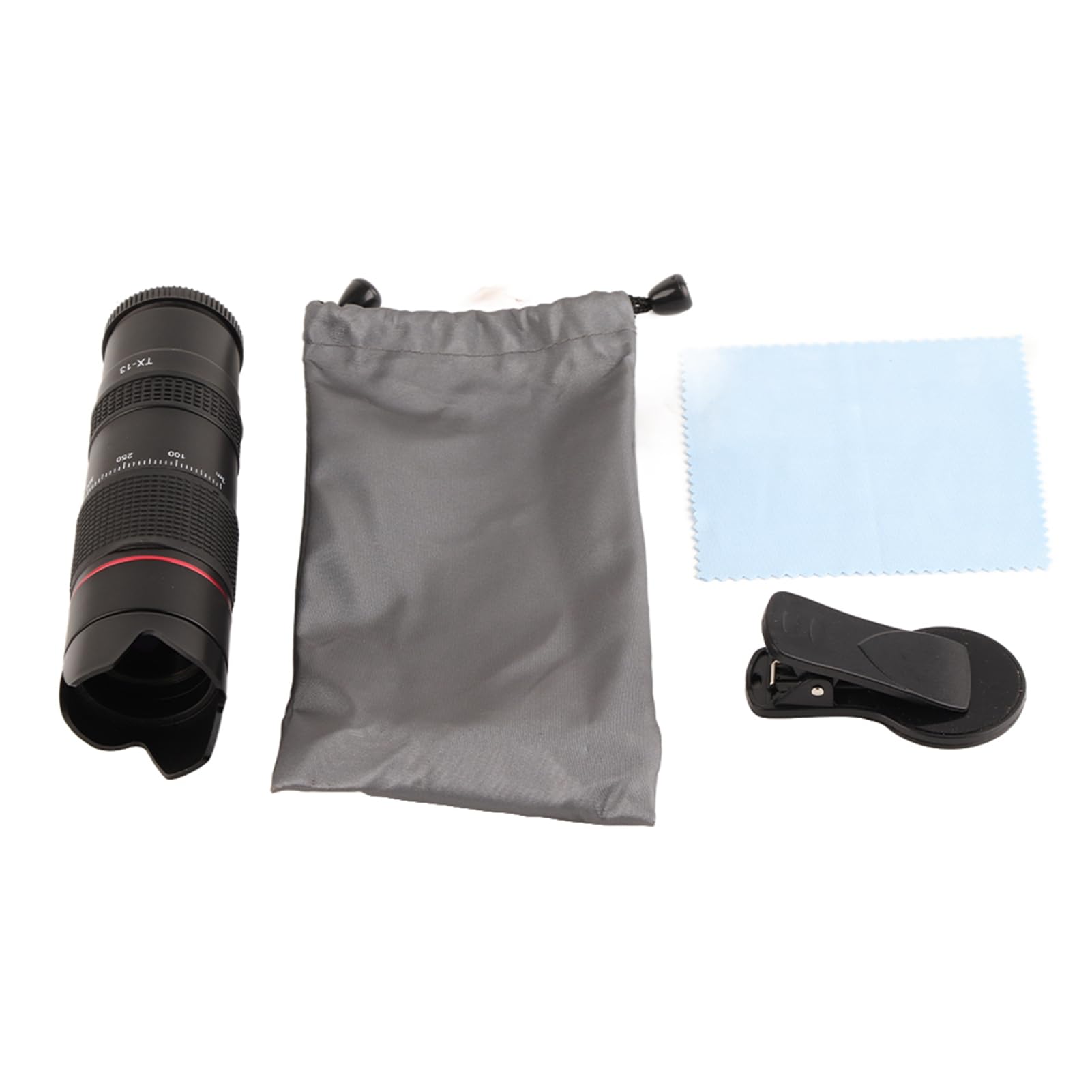 KIMISS TX 13 12X FMC Multilayer Film Telescope Wysoka Definicja Teleobiektyw do Telefonu Komórkowego z Magnezem Aluminium Aluminium Korpus 37 Mm Interfejs do Oglądania Ptaków
