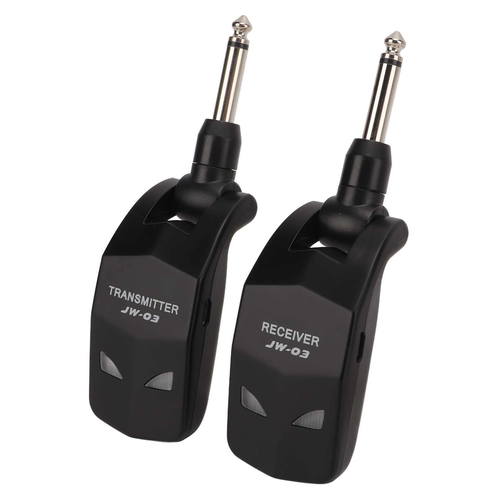 Acouto Bezprzewodowy System Gitarowy 2,4 GHz 12 Kanałów Audio Bezprzewodowy Nadajnik-odbiornik dla Systemu Basowego, Niska Gitara, Niska 5 mS) Pasmo CLEAR Opóźnienia Szumów (mniej, większość 2 4 GHz