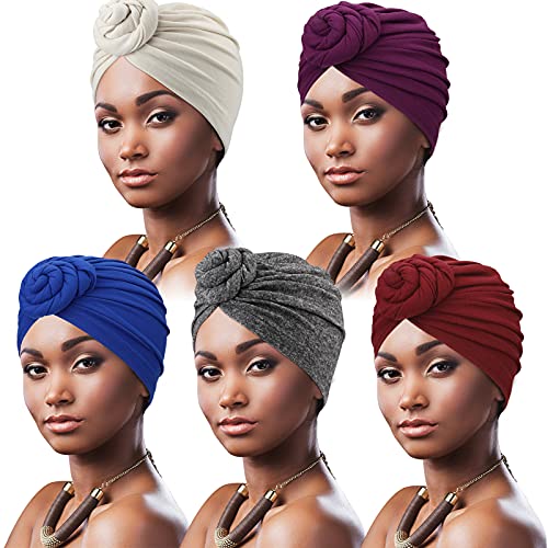 Elegante Fiore Che Borda Cappello Turbante Da Donna Inverno Donna Foulard Musulmano Cofano Testa Femminile Avvolge Berretti Turbante Mujer Cappelli Chemio - Foto 6
