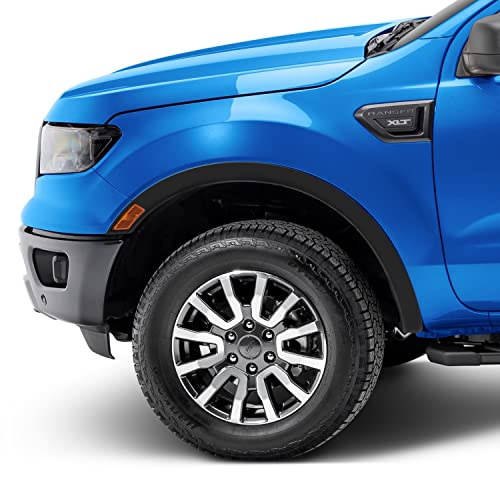 Bushwacker OE Style Factory Front Fender Flares | 2-Piece Set, Black, Smooth Finish | 20123-02 | Fits 2019-2022 Ford Ranger