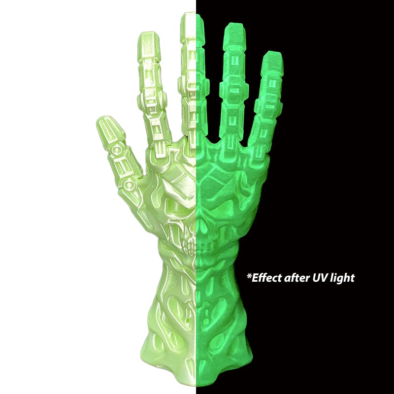 Image of Silk Glow in Dark Qinghe Green PLA 1.75mm 250g Luminous 3D Filament FDM