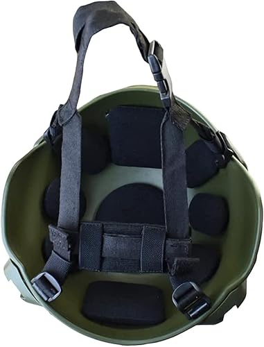 Miniatura 8 de PJ - Casco táctico rápido con máscara de Airsoft ajustable, máscara de calavera completa, adecuado para Airsoft, paintball, Halloween, juegos de