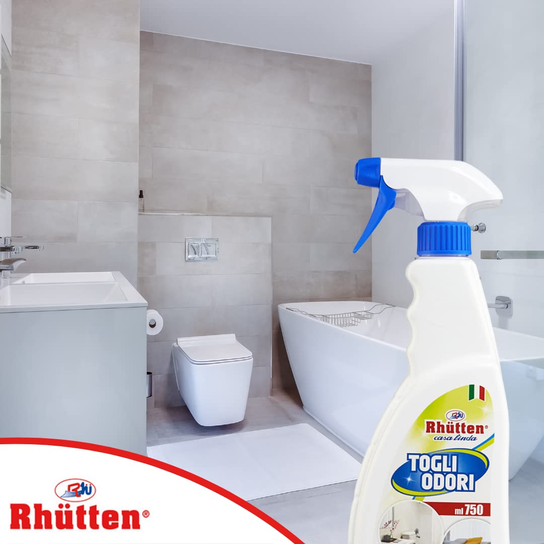 Togli Odori, Rhutten, Casa Linda, Elimina i Cattivi Odori in Casa, Profumo di Pulito, 750ml