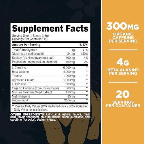 Image of Primal Purge Xtreme Pre-Workout (Pineapple Orange Guava Flavor) (20 Servings) - Gluten-Free + Non-GMO