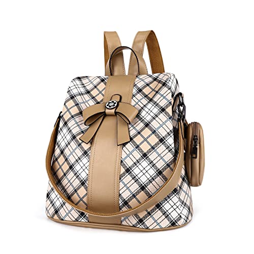 Image of ZOCAI Backpack Purse for Women Fashion Backpack Purses PU Leather Daypacks Anti-Theft Shoulder Bag Satchel Purse