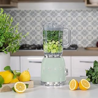 Smeg 50's Retro Style Countertop Blender, Pastel Green, BLF03PGUS