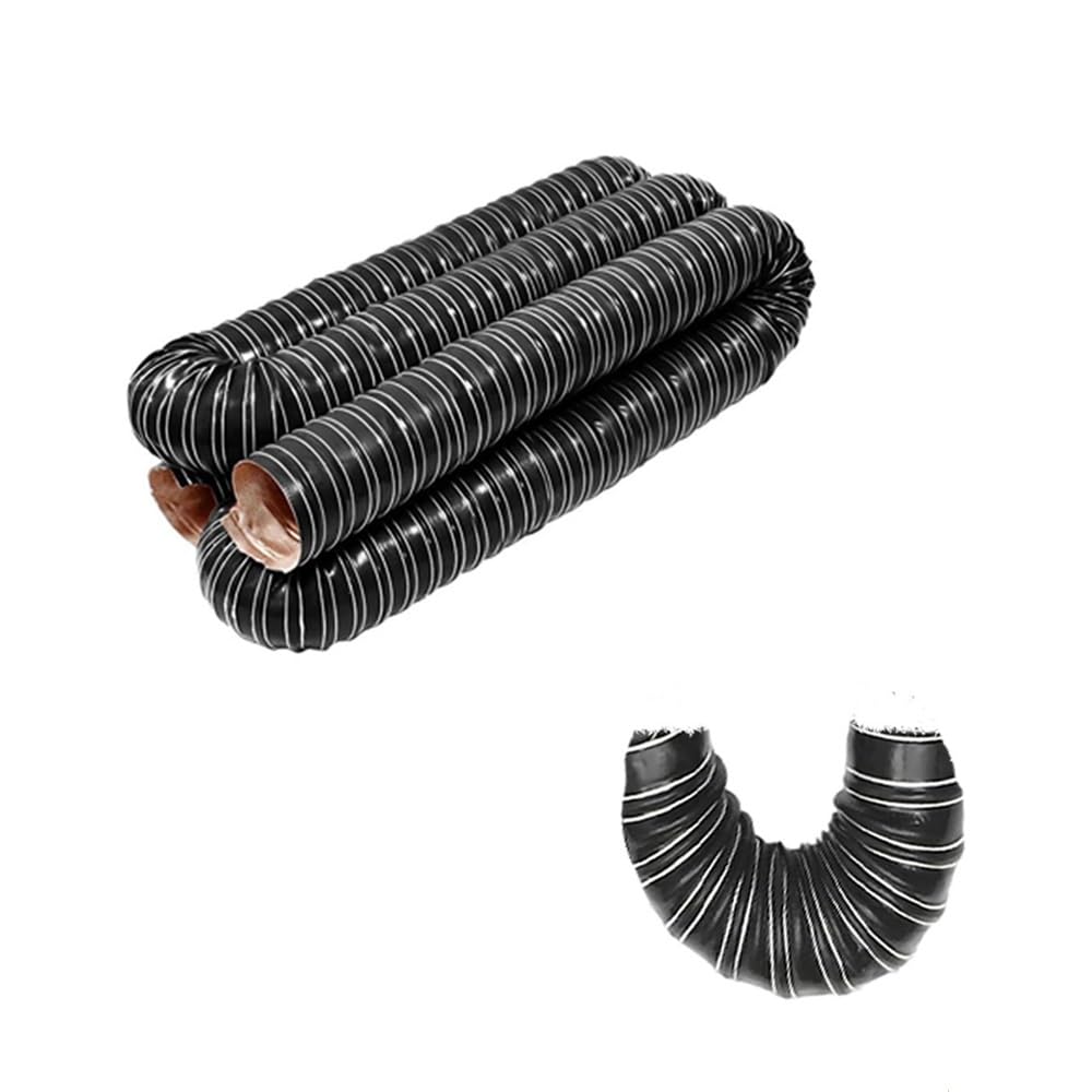 Tubo Flessibile in Silicone Nero da 2-12" per condotti d'Aria e Raffreddamento Freni per autoveicoli - Resistente alle Alte Temperature, 2 m (6,56 Piedi) per Un Flusso d'Aria e Prestazioni o