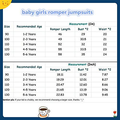Rtnnsbbfcm Toddler Baby Girl Turn Down Collar Romper Bodysuit with Belt Buttons Solid One Piece Jumpsuit Outfit Clothes (Beige,4-5T) - Thumbnail 5