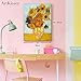 ArtKisser Vincent Van Gogh Sunflowers Wall Art(Vase with Twelve Sunflowers) Art Poster Print Framed Canvas Paintings Ready to Hang Yellow Wall Art for Bedroom Living Room 12