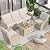 MELLCOM 4 Pieces Outdoor Patio Furniture Set with Swivel Chairs, All Weather Rattan Wicker Patio Conversation Set with 3-Seater Sofa, Coffee Table for Patio, Balcony, Porch, Deck