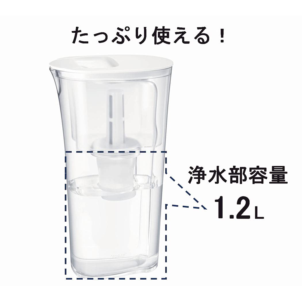 TORAY torayvino Pitcher-type Water Purifier 1.2L PT302F