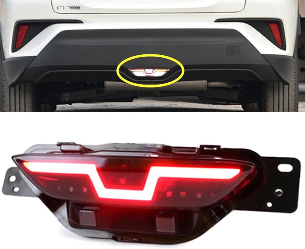 LED Front Bumper Fog Light Fit For 2020 2021 2022 Toyota CHR DRL Daytime Running Light With Amber Turn Signal Light Daylight Accessories