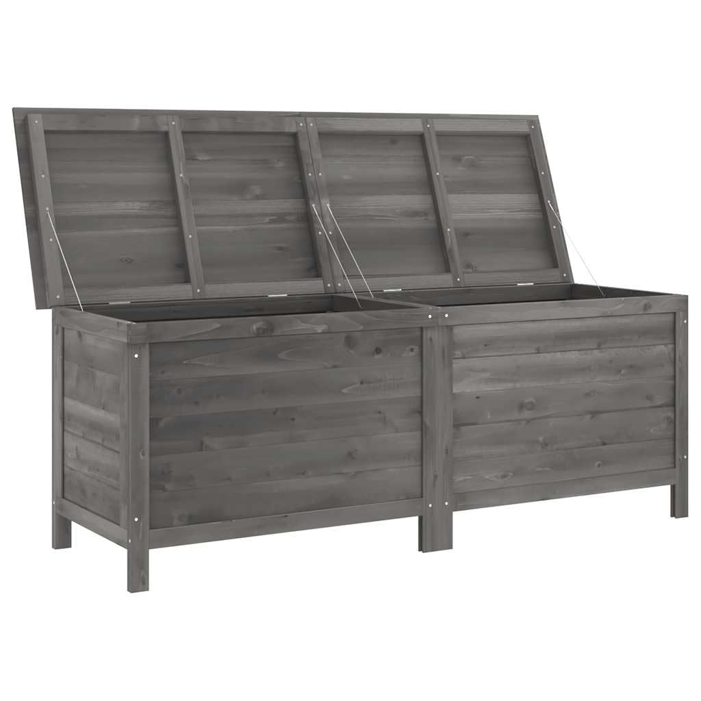 Generico Contenitore da Giardino Antracite 150x50x56,5 cm Massello Abete,Cassapanche da Esterno