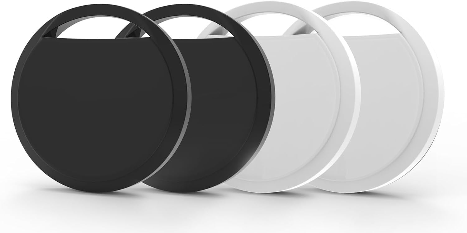 Google Tag for Android Luggage Tracker Tags Works with Google Find My Device App, Bluetooth Tracker Key Finder and Item Locator for Luggage, Backpack, Suitcases, Replaceable Battery 4 Pack