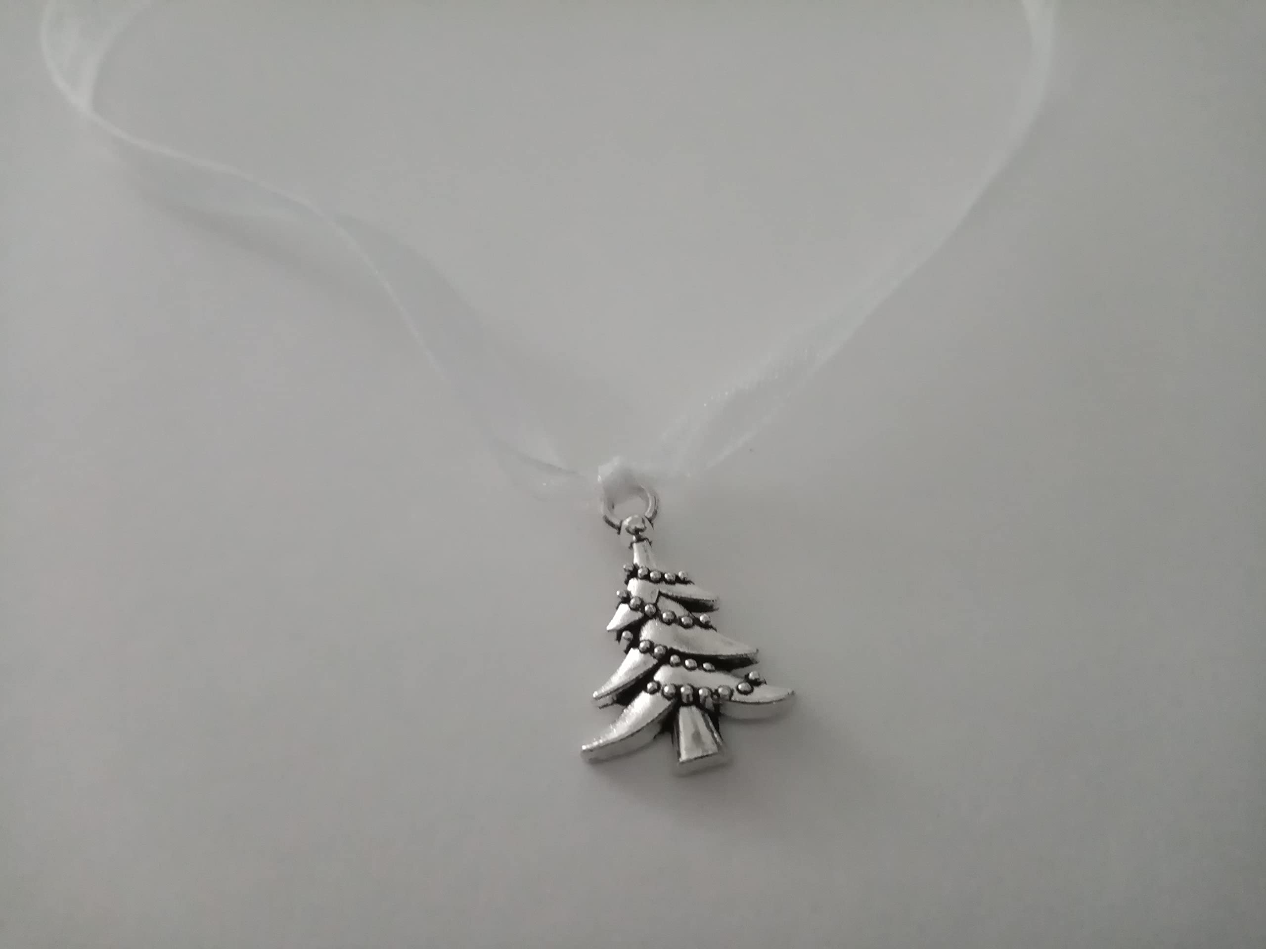 Silver Christmas Tree Ties 6Pk Table Decoration
