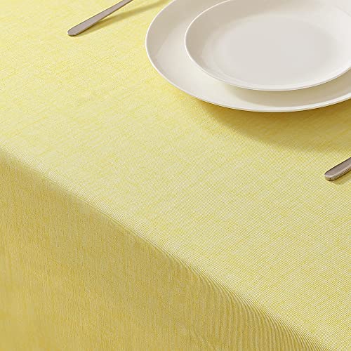 Nappe Laura Ashley antitache et infroissable jaune lavable pour table - 3