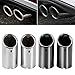 Cola De Escape Coche 2 unids FIT USO PARA VOLKSWAGEN GOLF 6 GOLF 7 MK 6 MK7 2013 / Scirocco 1.4T TSI FIT Uso para Audi Fit Use para Skoda Acceso de acero inoxidable Escape Tuberías de cola de silencia