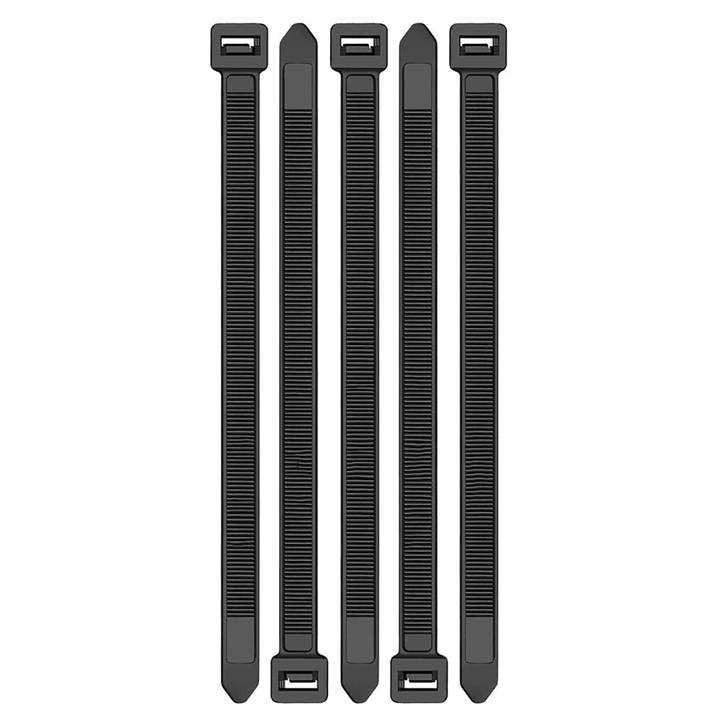 Tiamu Zip Ties 12 Inch Heavy Duty Zip Ties with 120 Pounds Tensile Strength, Black Cable Ties, 100 Pieces