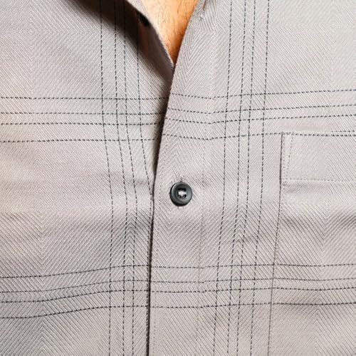 Image of RuggedNap Checked Cotton Shirt for Men | Premium Casual Plaid Shirt, Soft Breathable Everyday Wear