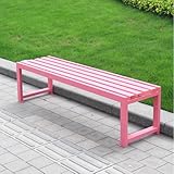 Photo Gallery yuxvbtzxd panca da giardino moderna for esterni - seduta in legno massello e struttura in acciaio, 100/120/150 cm for patio, bordo piscina e balcone(pink,100cm) Photo Gallery yuxvbtzxd panca da giardino moderna for esterni - seduta in legno massello e struttura in acciaio, 100/120/150 cm for patio, bordo piscina e balcone(pink,100cm)