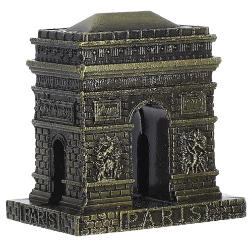 ULTECHNOVO Modèle d'arc de Triomphe Européen Vintage en Alliage, Décoration de Bureau Rétro, Figurine Décorative Petite Taille, Ornement de Sculpture pour...