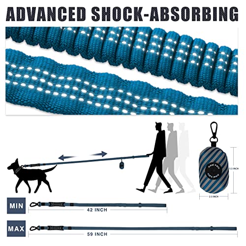 Amai keto Dog Leash,Heavy Duty Dog Leash for Large Medium Dogs -Max 5 Ft Highly Reflective with Car Seat Belt Buckle, 2… - Image 7