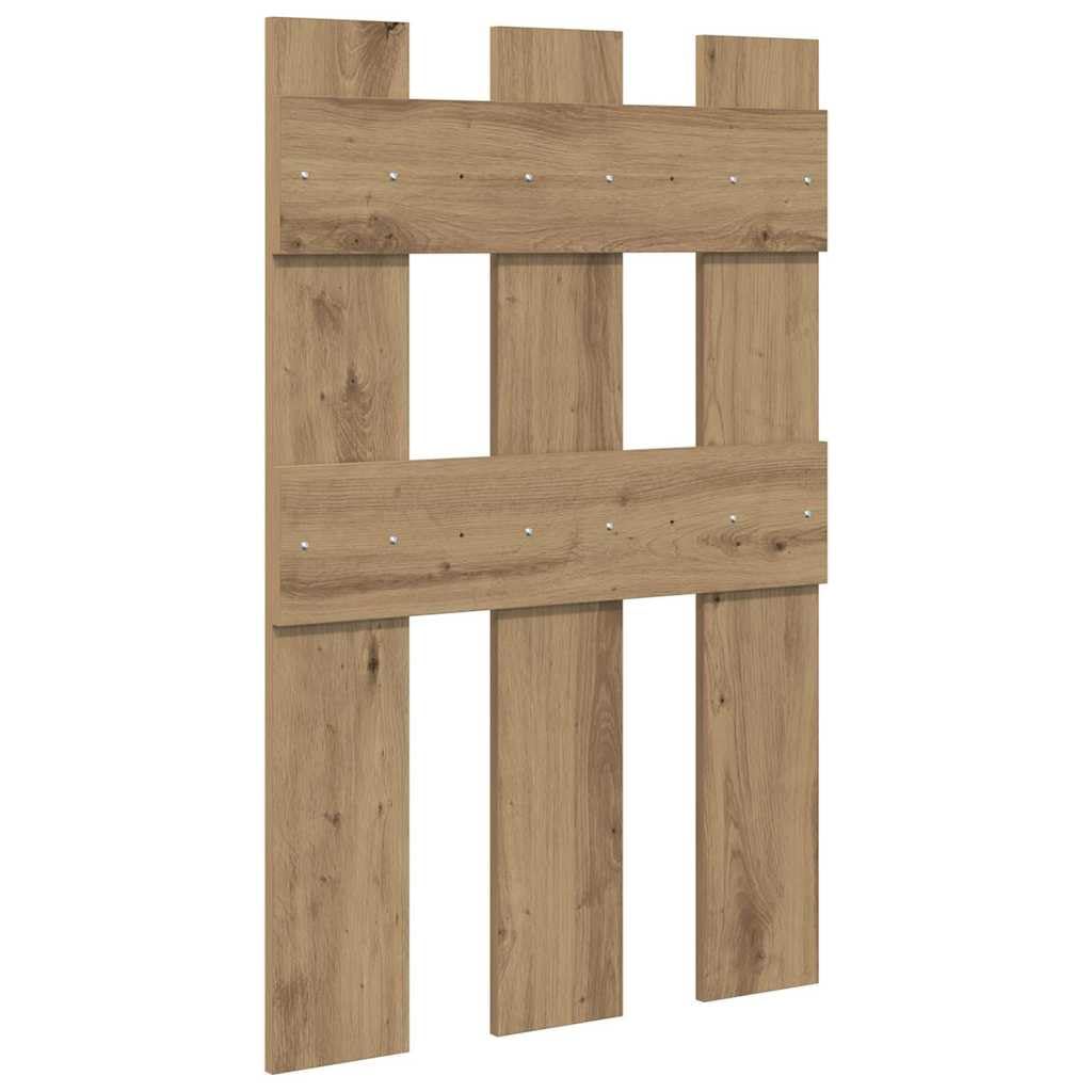 Leasha Porte Manteau Mural Bois, Porte-manteau Patère Murale pour Entrée Couloir Chêne artisanal 65x3x100 cm