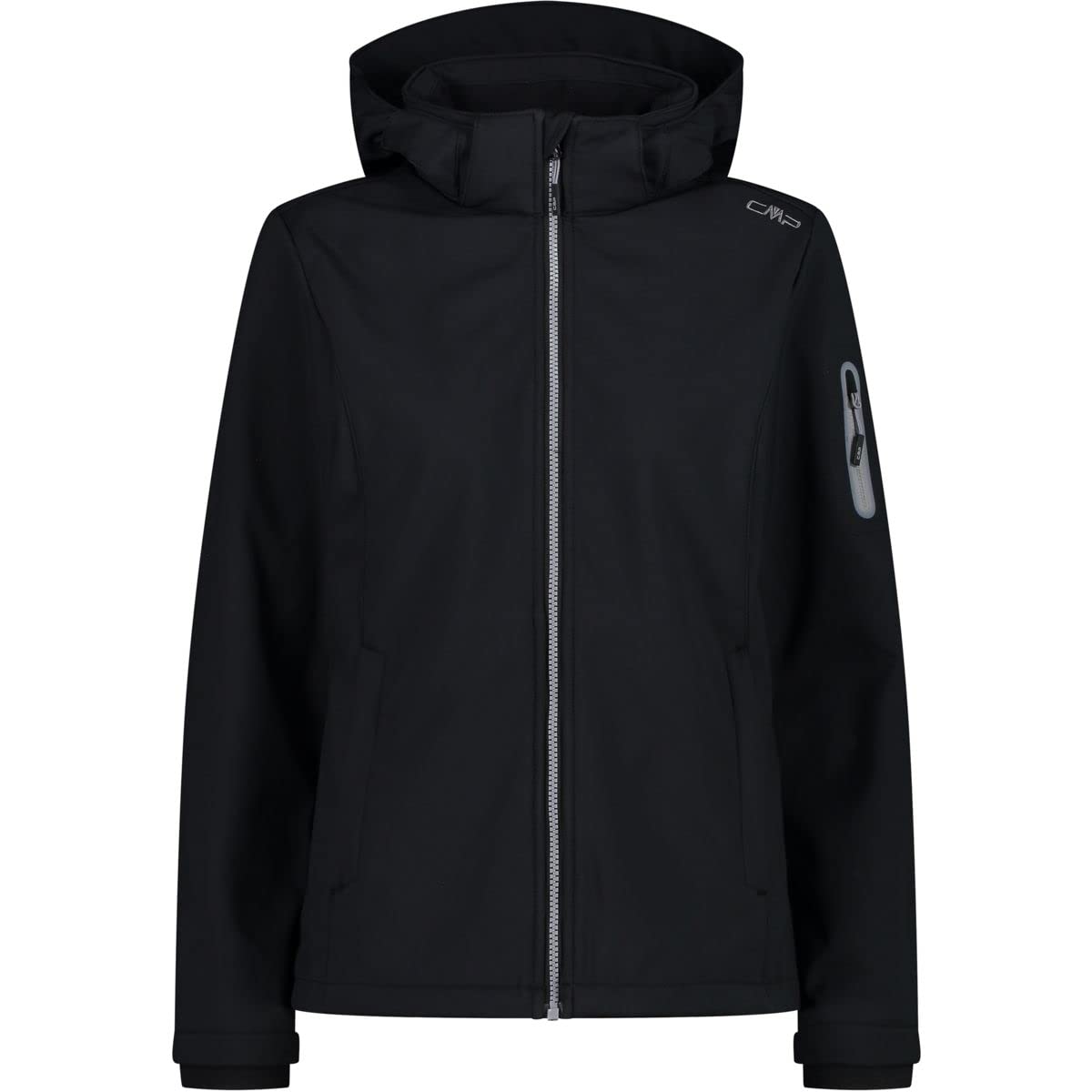 CMP - Woman Jacket Zip Hood, Black, XXXXL