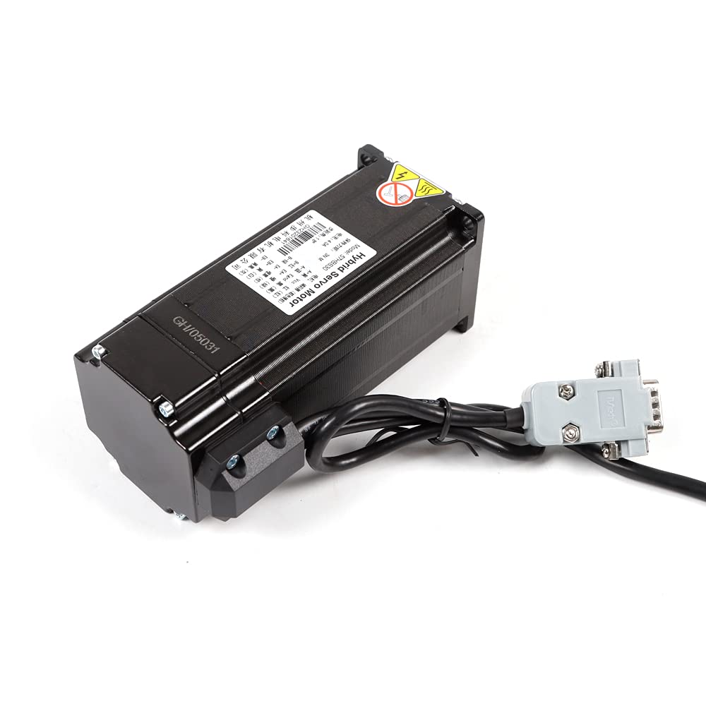 NEMA 23 Closed Loop Schrittmotor Kit YUNRUX 3.0Nm 4A Schrittmotor mit Treiber HBS57 Closed Loop Stepper Motor Treiber DSP Stepper Motor Drive Set für CNC Graviermaschine Schrittsystem-Upgrades