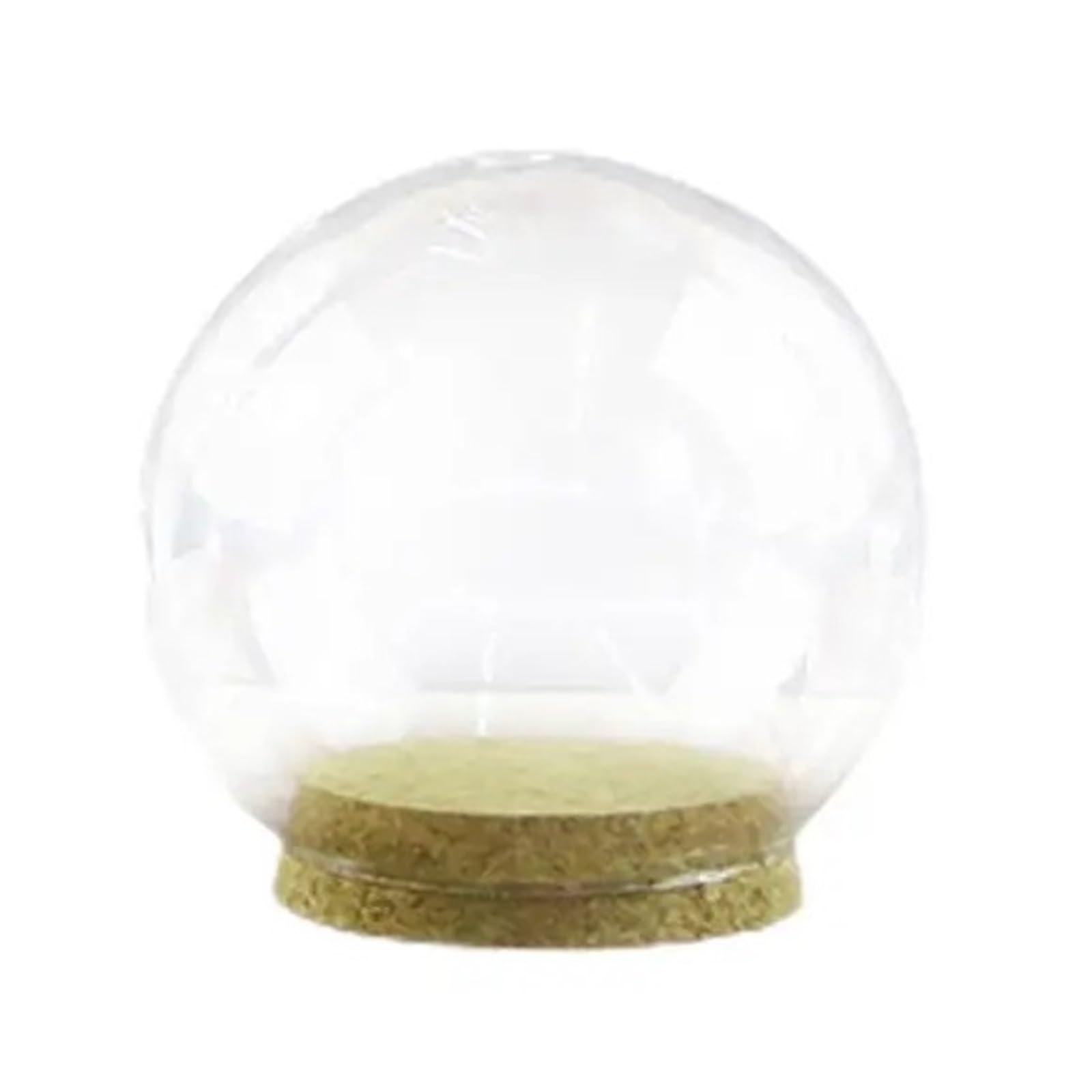ZFPKXHVMG Glass Dome Cloche Bell Jar, Glass Cloche Dome Transparent Display with Base Crafts for Countertops, Multiple Sizes(12cmx12cmx12cm)