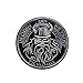 Produktbild Ohrong Wikinger-Gott, bestickt, Moral, taktischer Patch in Odin We Trust Valhalla Armband Abzeichen Emblem Applikation rund (weiß)