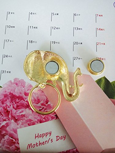 Image of Shining Full Crystal Elephant Magnetic Clip Magnetic Eyeglass Holder Brooch Clothes Jewelry