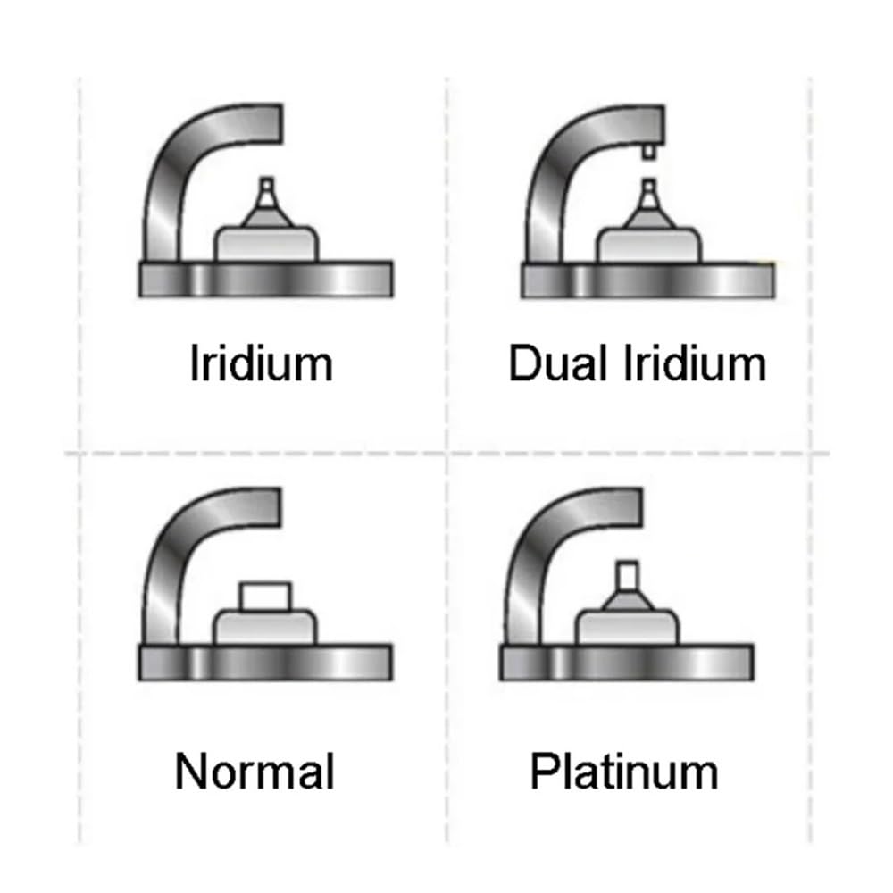 Bougies voiture OE ILZKBR7B8DG 95770 12120035531 bougies d'allumage Iridium Platinuim pour 408 508 1.6T DS pour Cooper