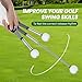 FODESAN Retractable Left-Handed Golf Swing Training Aid: Portable Grip Trainer with Click Feedback Sound – Ideal for Left-Handed Players, Indoor & Outdoor Use, Perfect for Beginners & Enthusiasts