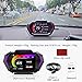 MAIMEIMI OBD2 Heads Up Display for Car, OBD2 & GPS Speedometer Dual System HUD Digital Speedometer MPH with Car Inclinometer, RPM Meter, Water Temp, Volt, Mileage, Overspeed Alarm