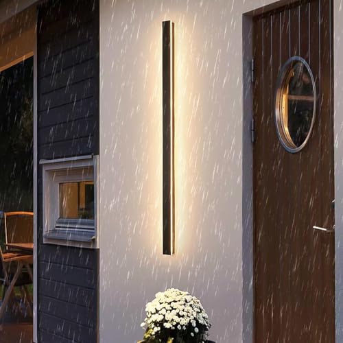 Applique Murale Exterieur LED IP65 Étanche Éclairage Chaud 80cm