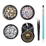 2. Gel de pegamento de diamantes de imitación para uñas: pegamento de diamantes de imitación súper adhesivo para uñas, pegajoso a una fijación fuerte para diamantes de imitación, especialmente para joyas de piedras preciosas, cuentas de diamantes;